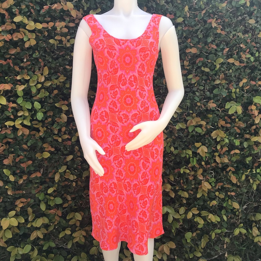 Tibi women's dress silk floral midi size medium